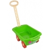 Zielony plastikowy wózek do zabawek