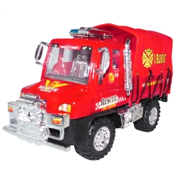 AUTO CARS SUPER TRUCK STRAŻ CZERWONE 30 CM PLANDEKA