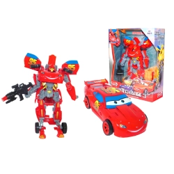 2 w 1  AUTO CARS ZYGZAK MCQUEEN Z BAJKI SAMOCHÓD ROBOT TRANSFORMERS