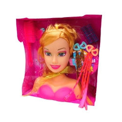 DUŻA GŁOWA LALKI BARBIE DO CZESANIA I STYLIZACJI + AKCESORIA
