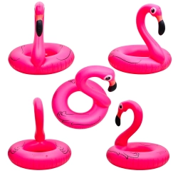 Różowe koła flamingi do nauki pływania