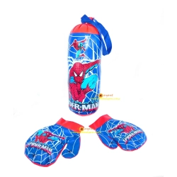 ZESTAW TRENINGOWY DLA DZIECI WOREK BOKSERSKI Z RĘKAWICAMI SPIDERMAN