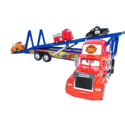 TIR MANIEK LAWETA DUŻY TRUCK 58 CM + 3 AUTA CARS 118