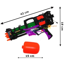 DUŻY PISTOLET NA WODĘ DLA DZIECI 42 CM Z MAGAZYNKIEM ZABAWKA PISTOLET WODNY
