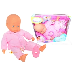 DUŻA MIĘKKA LALKA BOBAS PACHNĄCA RÓŻAMI 42 CM Z AKCESORIAMI 548