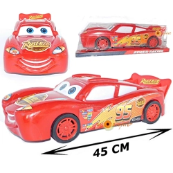 DUŻE AUTO CARS ZYGZAK MCQUEEN CZERWONE 45 CM Z NAPĘDEM