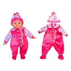 UBRANKO STRÓJ DLA LALKI BOBASA UBRANKA DLA LALEK RÓŻOWY 35 CM 345