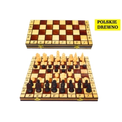 SZACHOWARCABY SZACHY + WARCABY DREWNIANE GRA 2 W 1  35 CM