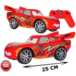 AUTO CARS ZYGZAK MCQUEEN CZERWONE 25 CM STEROWANE RC