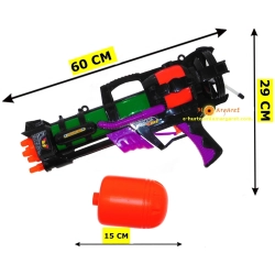 DUŻY ZABAWKOWY PISTOLET NA WODĘ 60 CM Z MAGAZYNKIEM DLA DZIECI 607
