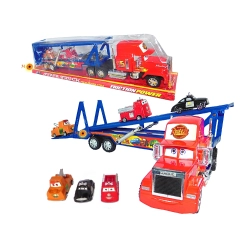 TIR MANIEK LAWETA DUŻY TRUCK 58 CM + 3 AUTA CARS 118