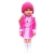 LALKA FUNKCYJNA 45 CM AMERICAN DOLL MÓWI ŚPIEWA SUKIENKA W RÓŻOWE GROCHY
