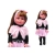 LALKA FUNKCYJNA 45 CM AMERICAN DOLL MÓWI SPÓDNICZKA RÓŻ CZARNE BOLERKO