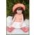 LALKA FUNKCYJNA 45 CM AMERICAN DOLL MÓWI ŚPIEWA BLUZKA MORELOWA