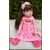 LALKA FUNKCYJNA 45 CM AMERICAN DOLL MÓWI ŚPIEWA SUKIENKA RÓŻ W PASY